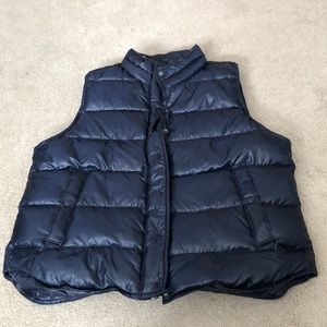 J. Crew Down Vest Navy Blue